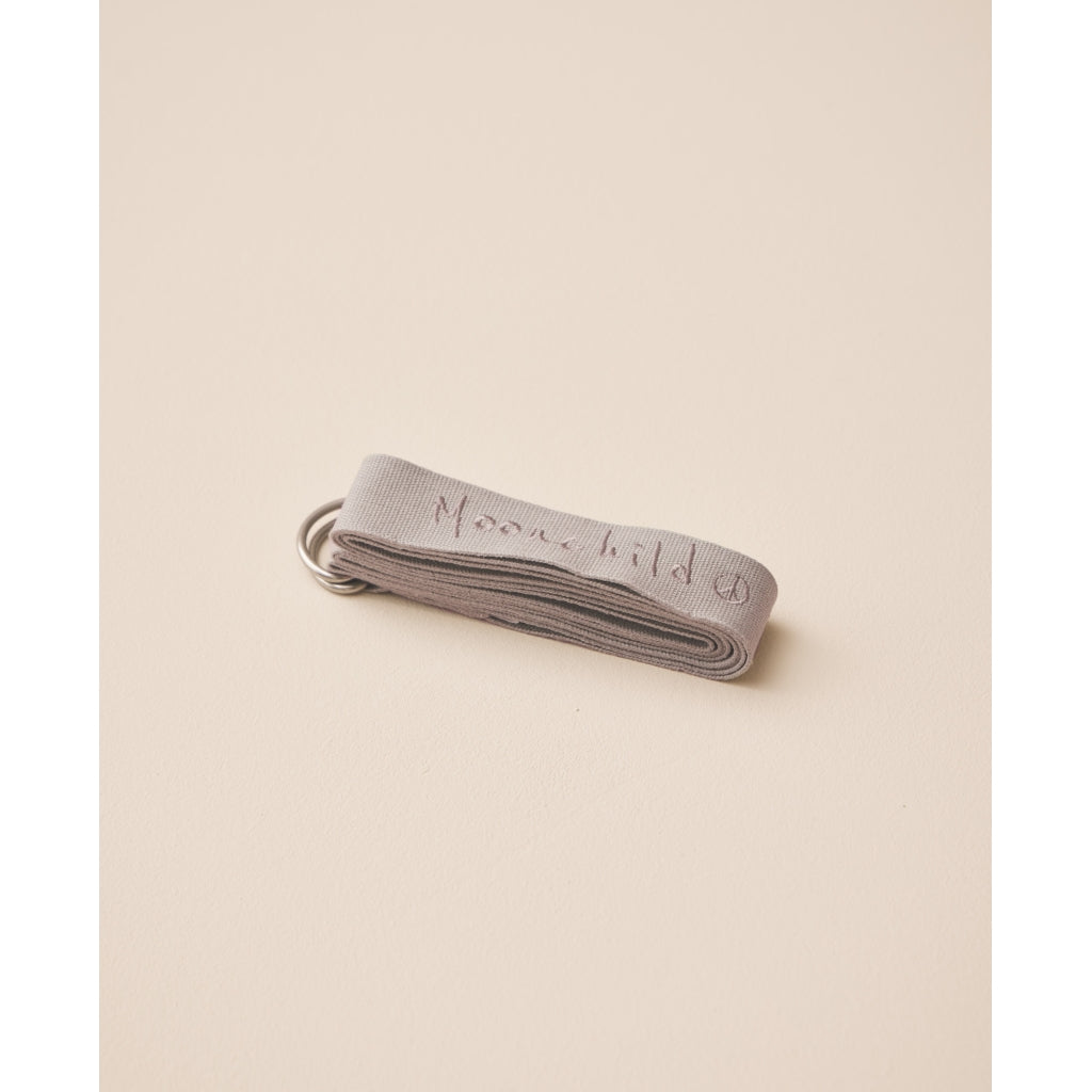 Enhance Your Yoga Pilates and Reformer with the Organic Moonchild Light Grey Yoga Strap