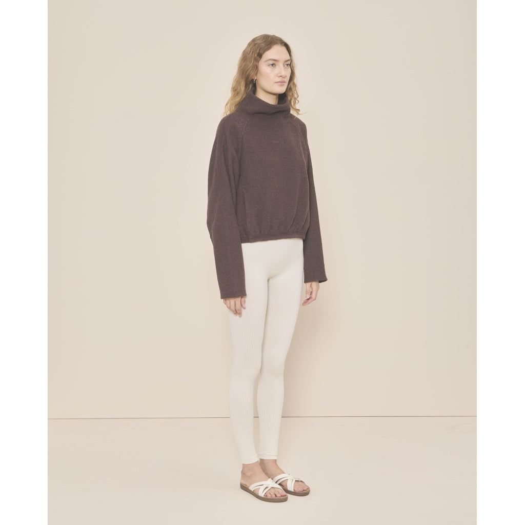 Moonchild Yoga Wear Anorak Pile Jacket Loungewear Walnut Brown