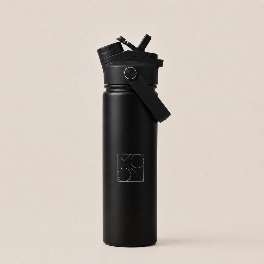 Moonchild Yoga Wear Moonchild Align Bottle Water Bottle Black