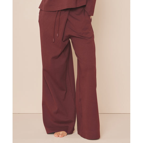 Moonchild Yoga Wear Moonchild Box Sweatpants Loungewear Burgundy