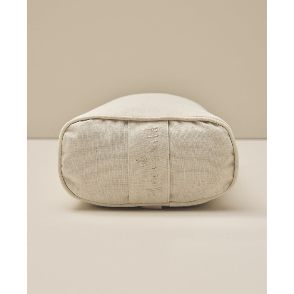 Moonchild Yoga Wear Moonchild Yoga Bolster - Organic Cotton - Small Rectangular Yoga Bolster Natural