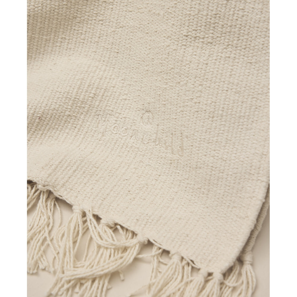 Moonchild Yoga Wear Shala Yoga Rug - Organic Cotton Yoga Blanket Natural