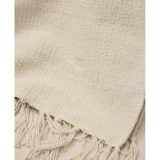 Moonchild Yoga Wear Shala Yoga Rug - Organic Cotton Yoga Blanket Natural