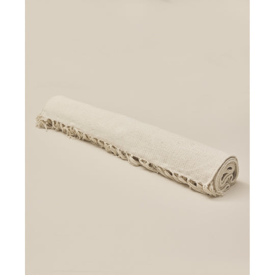 Moonchild Yoga Wear Shala Yoga Rug - Organic Cotton Yoga Blanket Natural