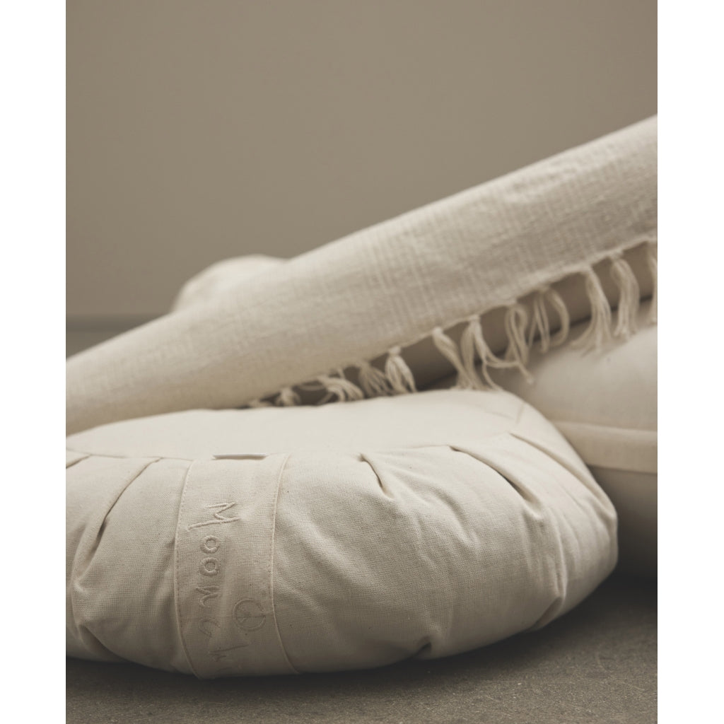 Moonchild Yoga Wear Shala Yoga Rug - Organic Cotton Yoga Blanket Natural