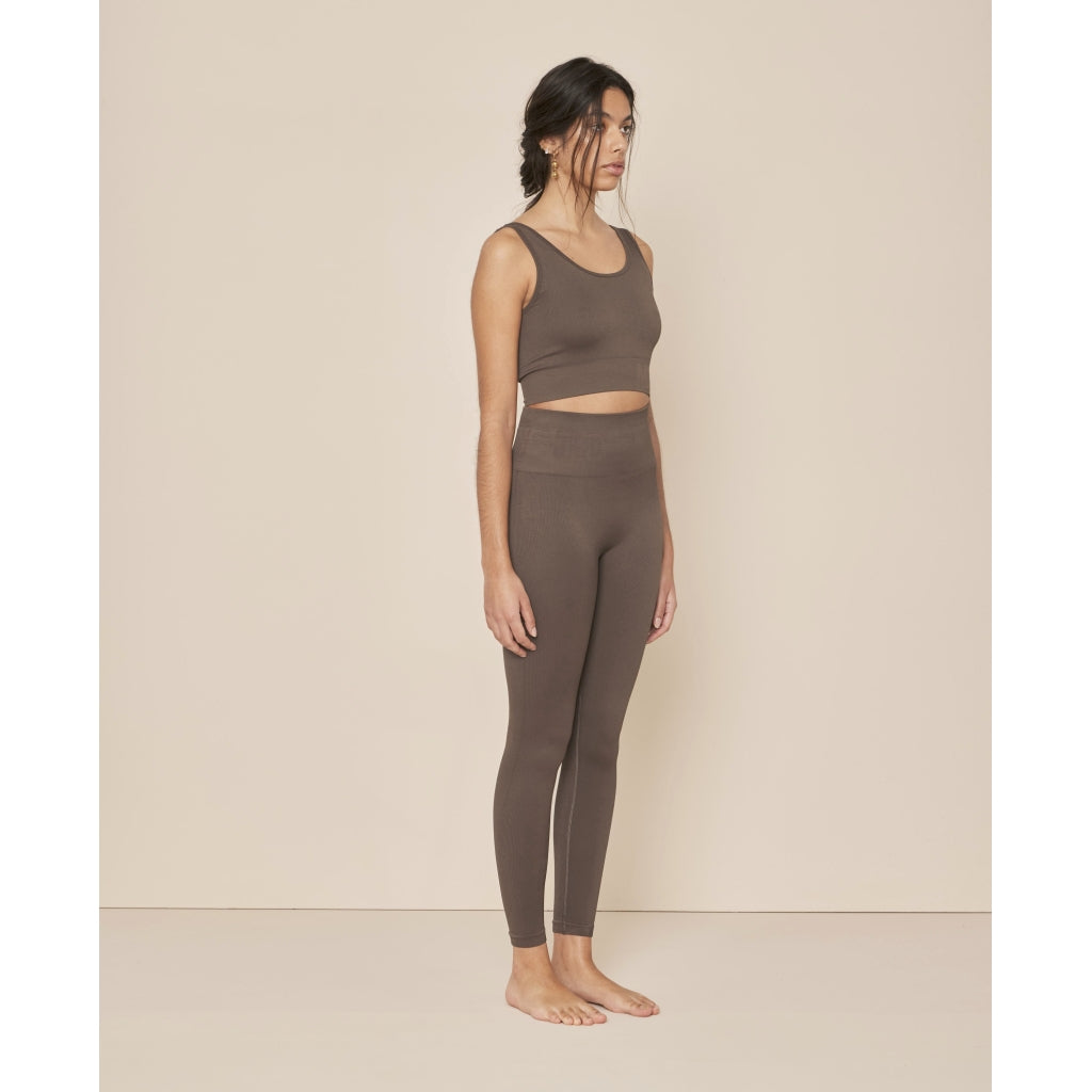 Moonchild Yoga Wear Soft Rib Seamless Crop Top Seamless Tops Coco Powder