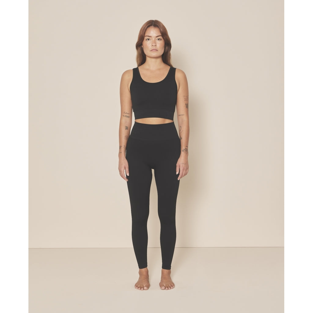 Moonchild Yoga Wear Soft Rib Seamless Legging Seamless Leggings Black Iris